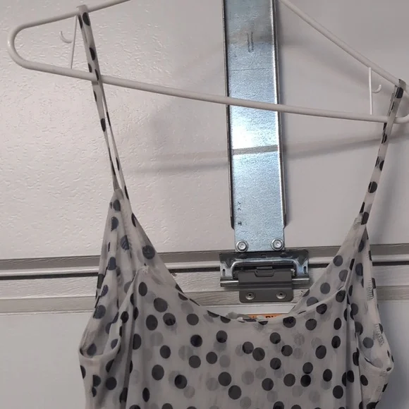 Zara Black and White Ecru Polka Dot Maxi Dress 5039/226 L NWT - Picture 14 of 16